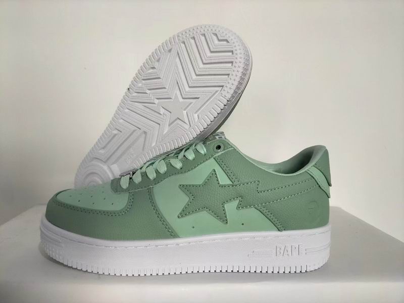 BAPE STA Low-Top Sneakers – Sage/Mint Green