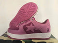 BAPE STA Pink & Burgundy Low-Top Sneakers